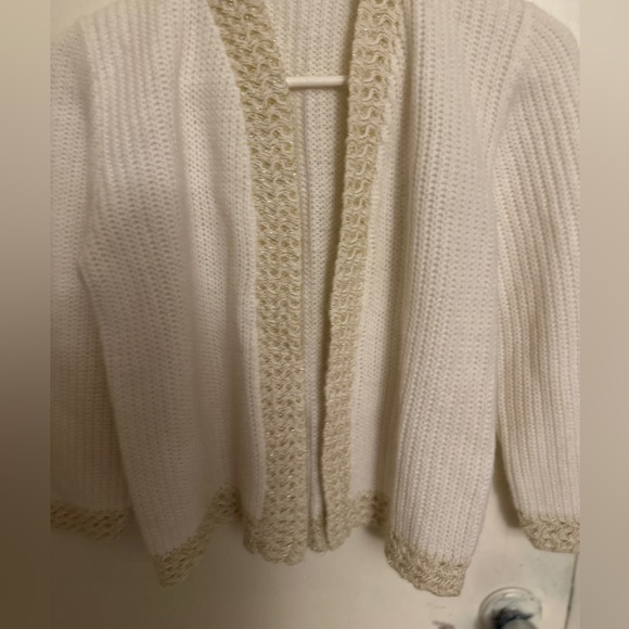 Vintage Dotty Mann white  cardigan - Picture 3 of 11